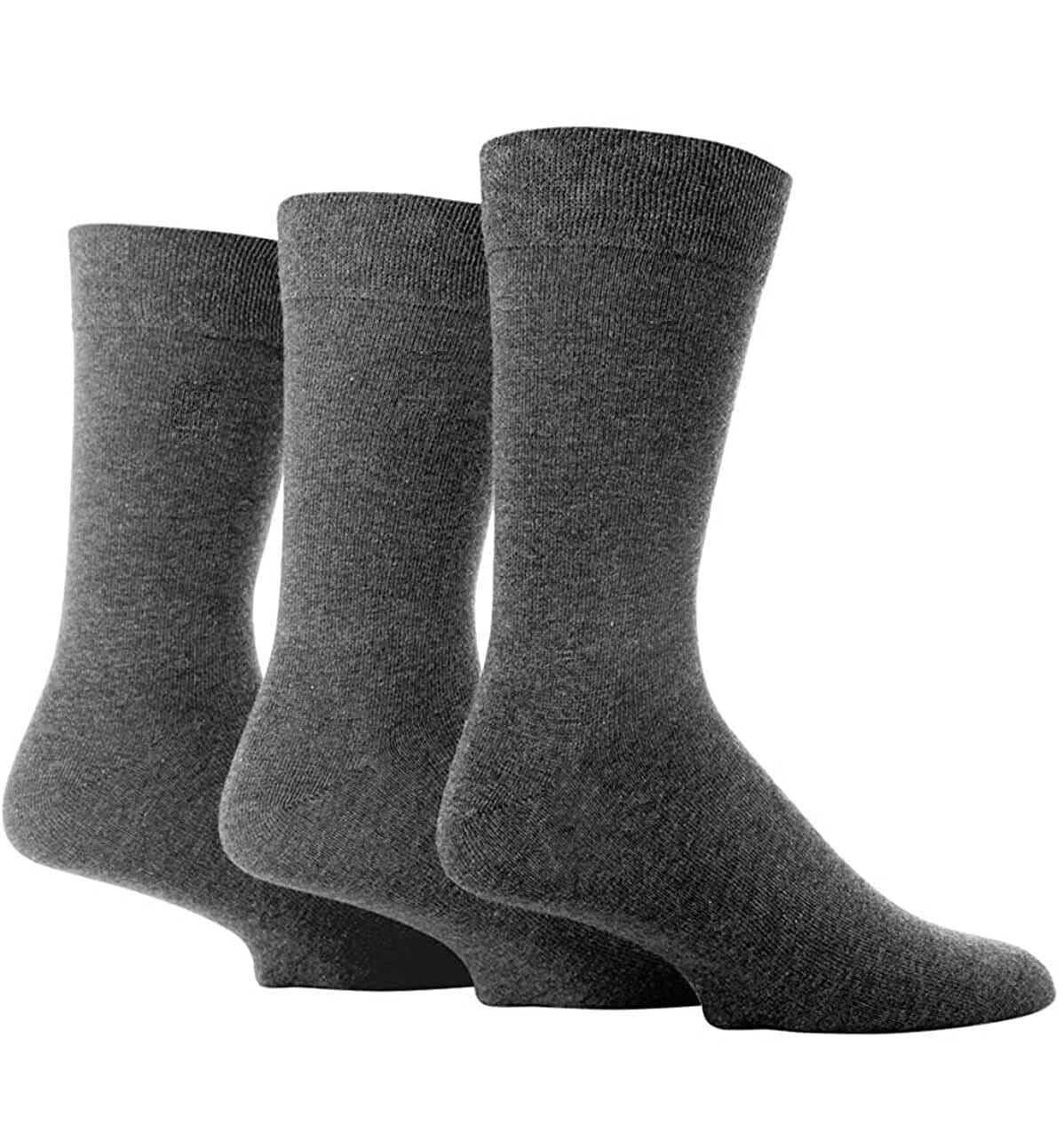 FarahMens Plain Comfort Cuff Socks Pack of 3
