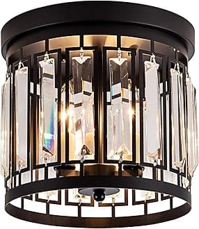 Larootsi 3 light crytal flush mount ceiling light