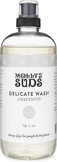 Molly's Suds Delicate Wash Liquid Laundry Soap | Concentrated, Natural and Gentle Formula | Earth Derived Ingredients | Unscented, 16 fl oz