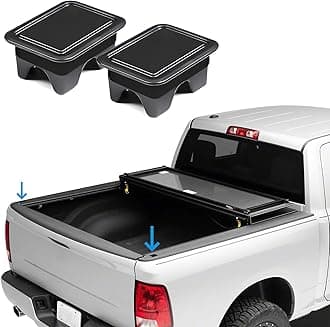 Shademax for Dodge Ram 1500 Stake Pocket Covers Rear Truck Tonneau Covers Bed Rail Stake Pocket Cover, Stake Holes Caps Plugs Compatible with 2019-2025 2026 Dodge Ram 1500 2500 Accessories (Set of 2)