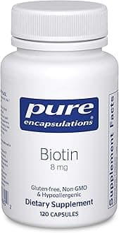 Biotin 8 mg - B Vitamin Supplement to Aid Stress Relief, Hair, Skin & Nail Strengthening, Metabolism, Carbohydrate Support & Nervous System* - with Premium Biotin - 120 Capsules