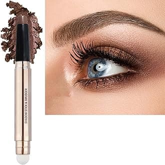 Brown Eyeshadow Stick Cream Smooth Nude Dark Matte Palette Makeup Neutral Eyeshadow Pencil Crayon Hypoallergenic Waterproof Eye shadow Pen Thriving Multi-Dimensional eyes Look Matte brown 17