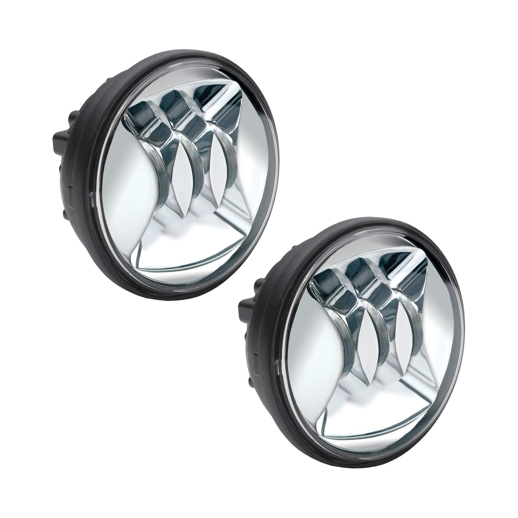 JW Speaker 12V SAE/Ece Led Fog Chrome Inner Bezel-2 Light Kit