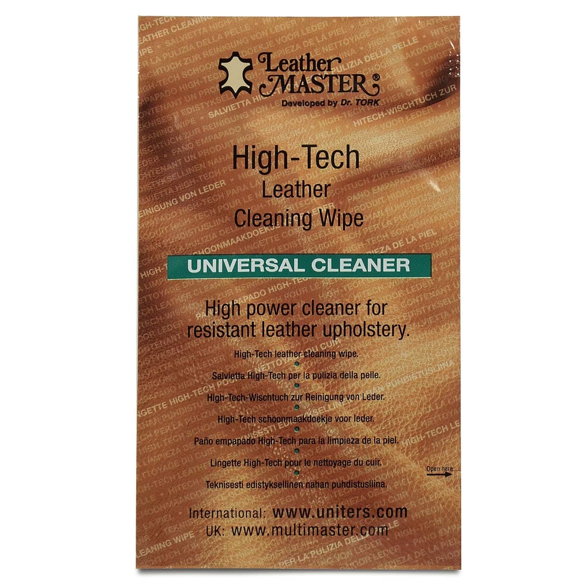 Leather Master Universal Cleaner Wipe 1 Count
