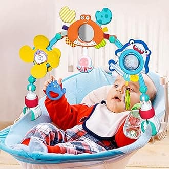 Eners Baby Play Arch Crib Mobile, Activity Arch Toy, Crib Toys for Babies Boys Girls (Blue)