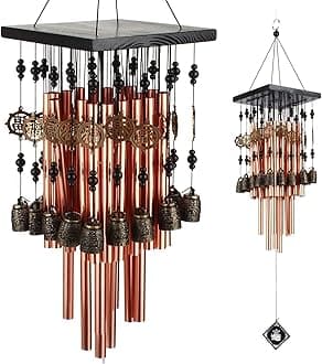 28 Brass Tube Wind Chimes Copper Bell Decoration Wind Chime Gift
