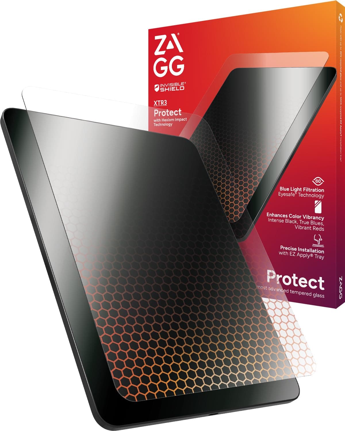 ZAGG Glass XTR3 iPad Pro 11" (M4) Screen Protector - Advanced Hexiom Impact T...