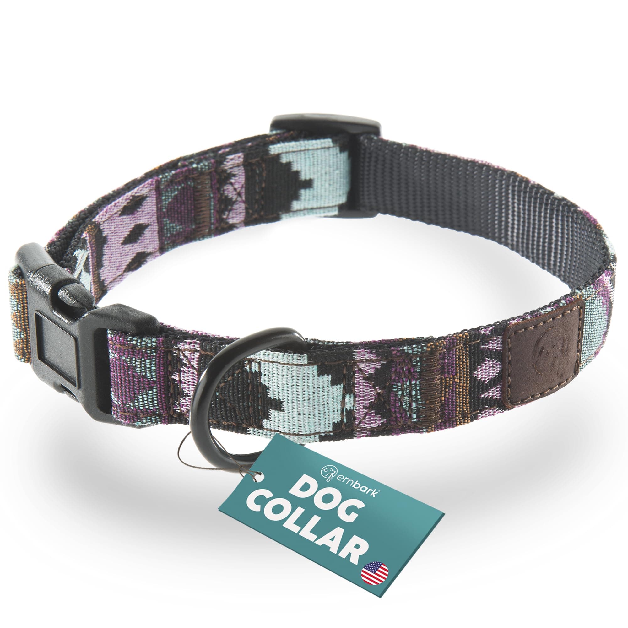 Embark Adventure Small Dog Collar – Stylish, Durable Nylon, Adjustable & Comfortable, Strong Buckle, Unisex