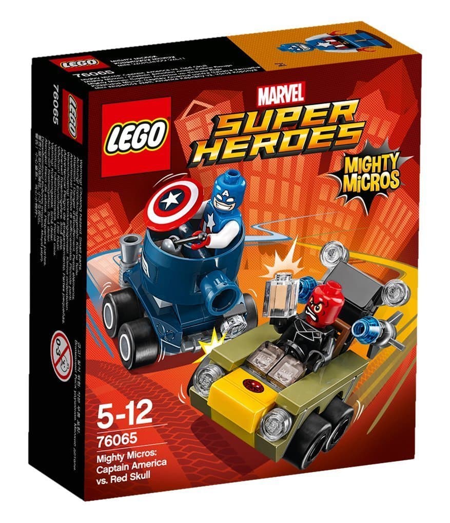 LEGO 76065 Super Heroes Mighty Micros: Captain America vs. Red S Building Set (Multi-Colour)