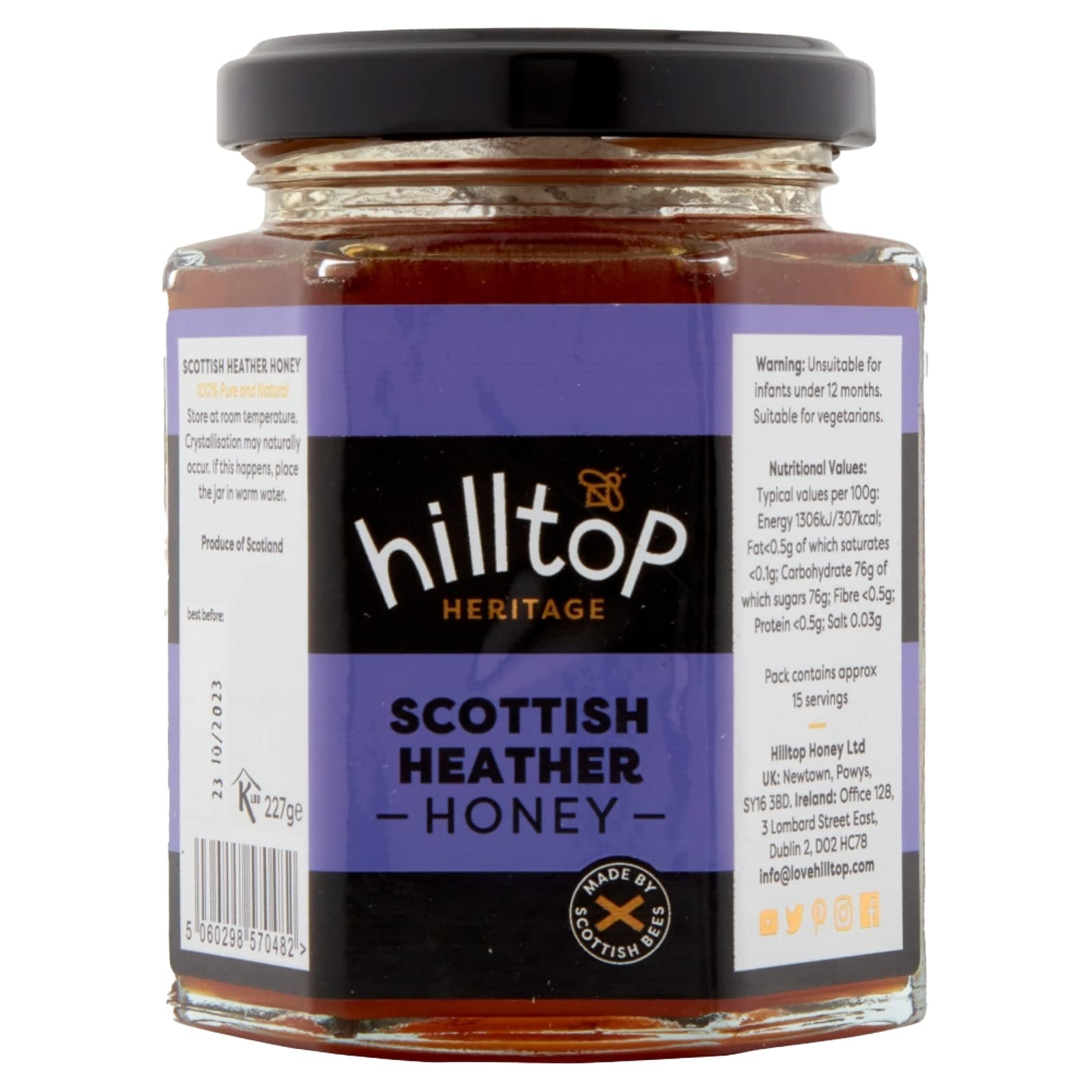 Hilltop Honey - Scottish Heather Honey - 227g