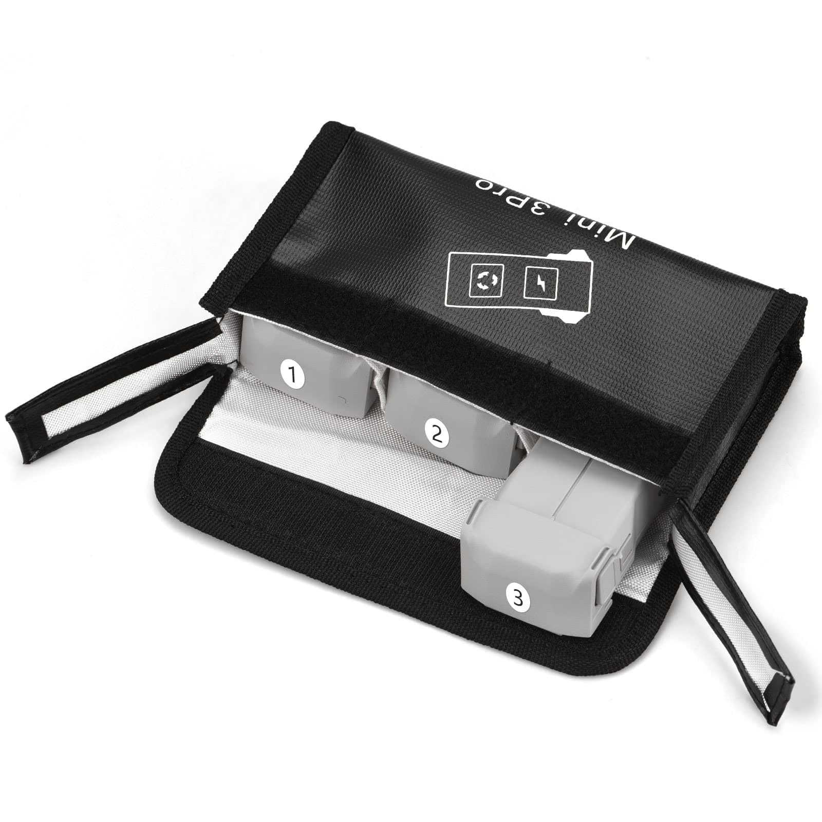 HeiyRCBattery Safe Bag for DJI Mini 3 Pro Drone Batteries Protection Fireproof Explosion-proof Bag Battery Pouch Accessory