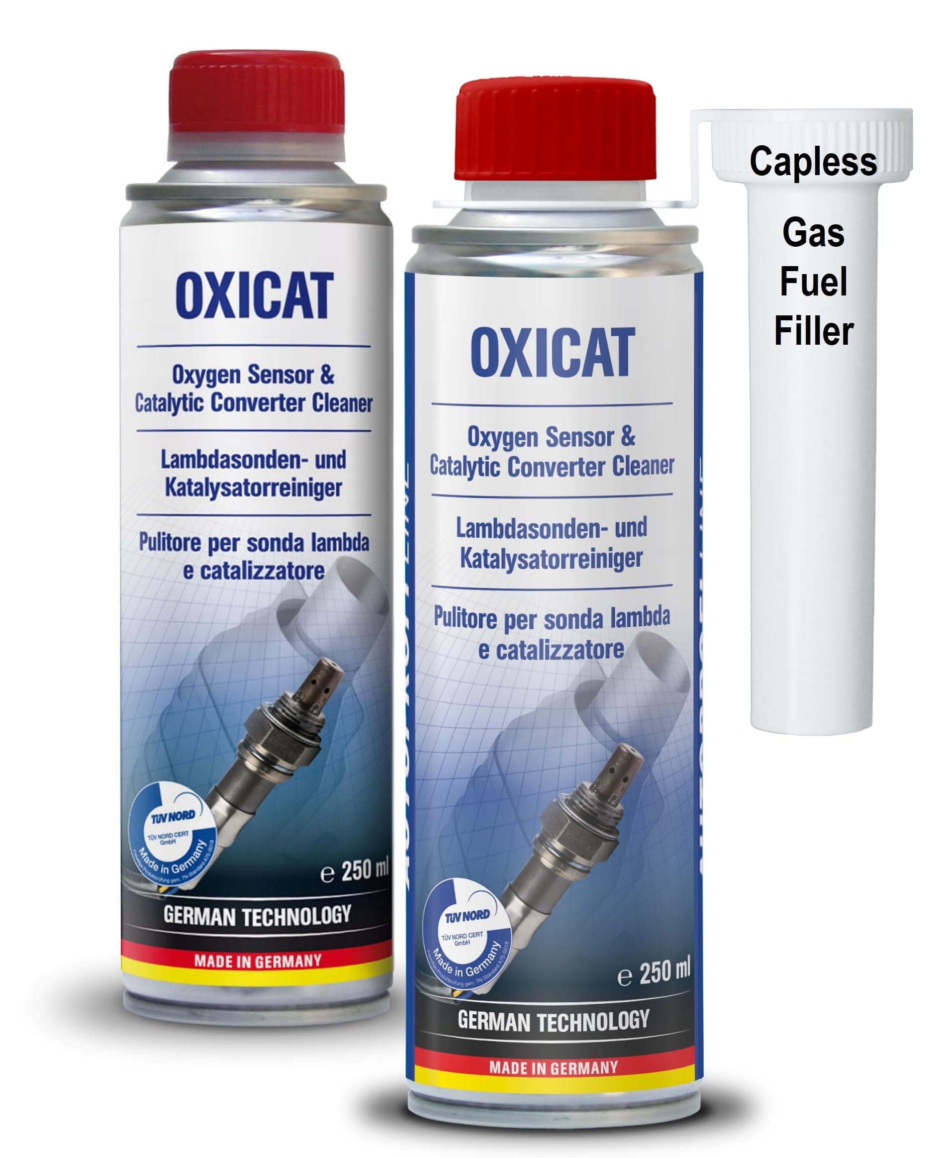 OXICAT- Oxygen Sensor & Catalytic Converter Cleaner-Engine, Fuel & Exhaust- Pack of 2 FOR PREVENTIVE MAINTENANCE