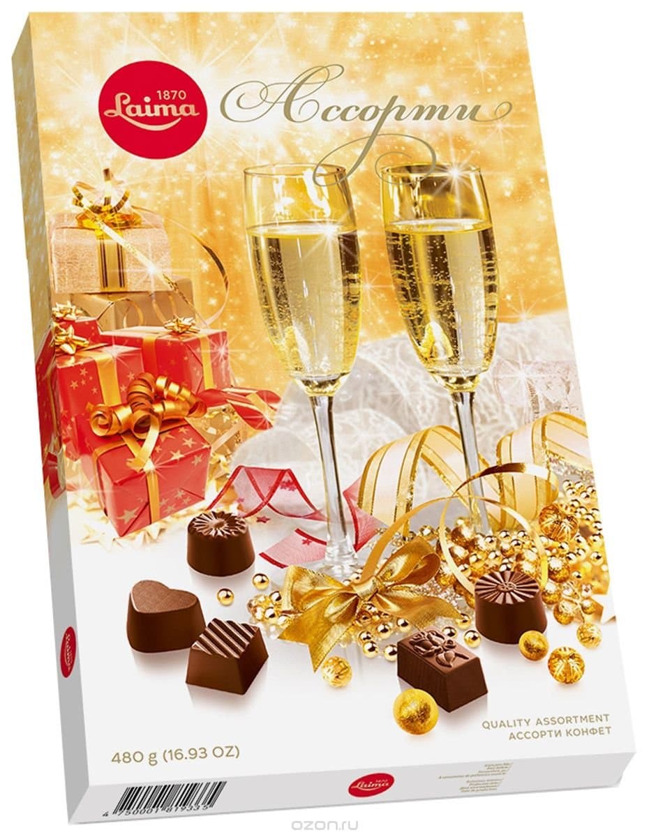 DARK CHOCOLATE ASSORTMENT, LAIMA, 470G (5 pack)