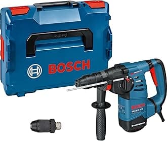 Bosch Professional GBH 3-28 DRE rotary hammer (incl. 210 mm depth stop, machine cloth, 13 mm quick-change chuck, SDS plus quick-change chuck, auxiliary handle, grease tube, L-BOXX 136)