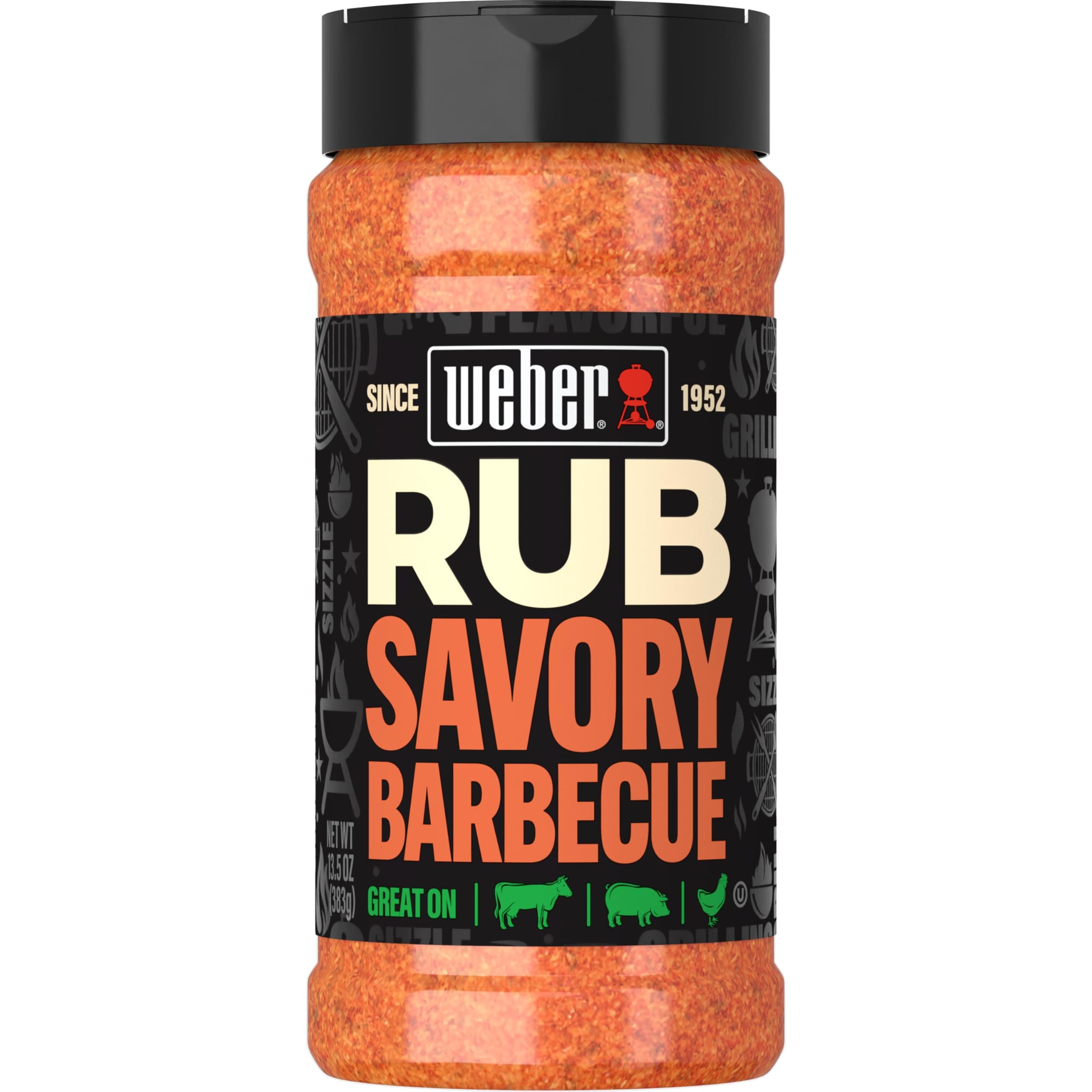 Weber Savory Barbecue Dry Rub, 13.5 Ounce