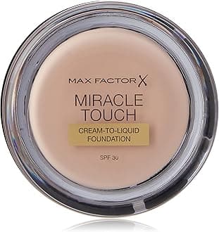 Max Factor Miracle Touch Foundation, New and Improved Formula, SPF 30 and Hyaluronic Acid, Rose Ivory