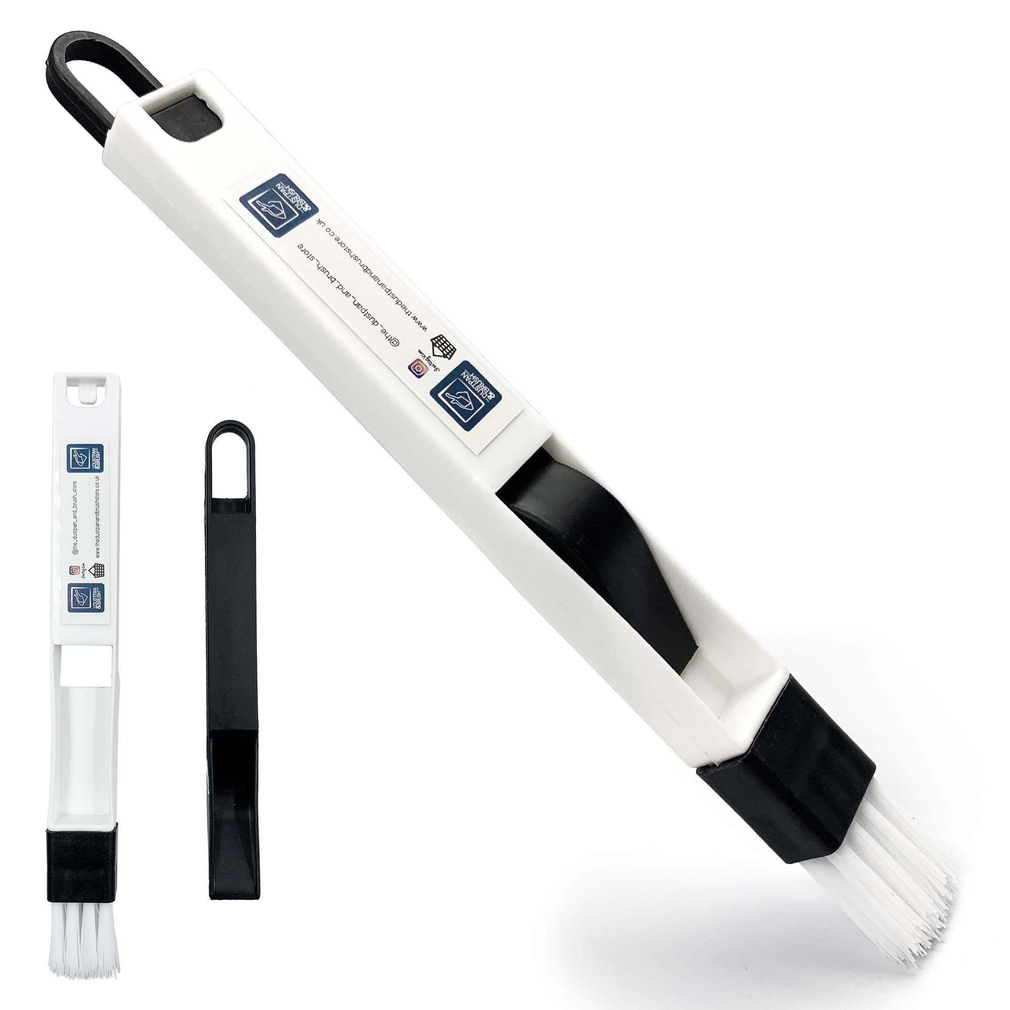 TDBS The Dustpan and Brush Store 2 in 1 Window Gap Slot Cleaning Small Household Easily Clean Vents Keyboards etc by