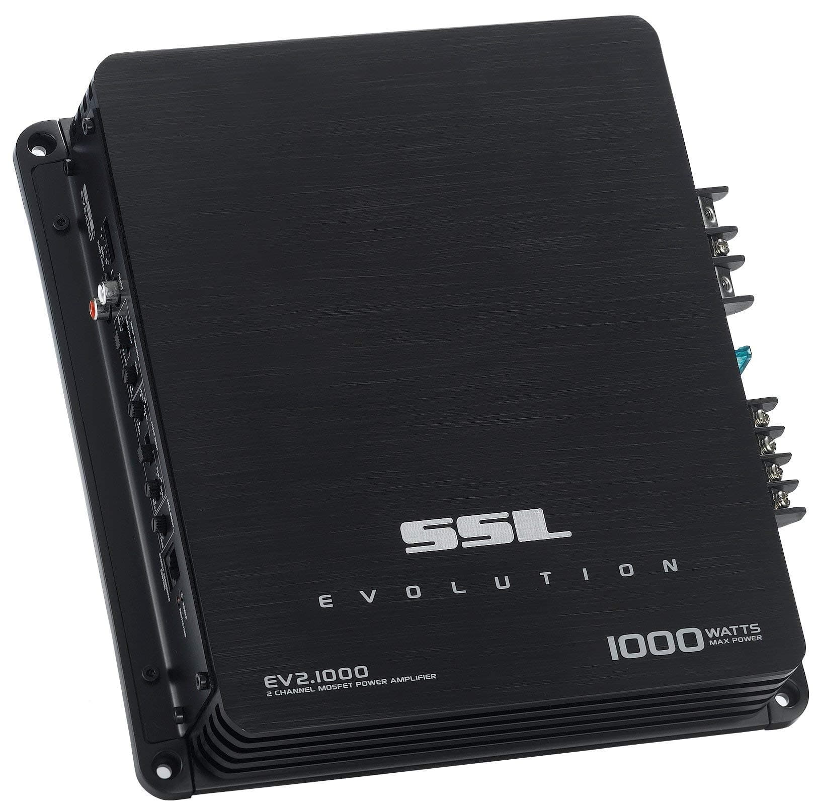 Sound Storm Laboratories EV2.1000 2 Channel Car Audio Amplifier - 1000 High Output, High/Low Level Inputs, Hook Up to Subwoofer for Bass