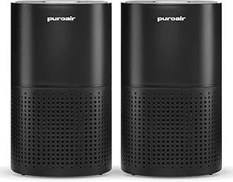 PuroAir HEPA 14 Air Purifiers for Home - Covers 1,115 Sq Ft - Air Purifier For Large Rooms - Filters Up To 99.99% of Pet Dander, Smoke, Allergens, Dust, Odors, Mold Spores (2 PACK)