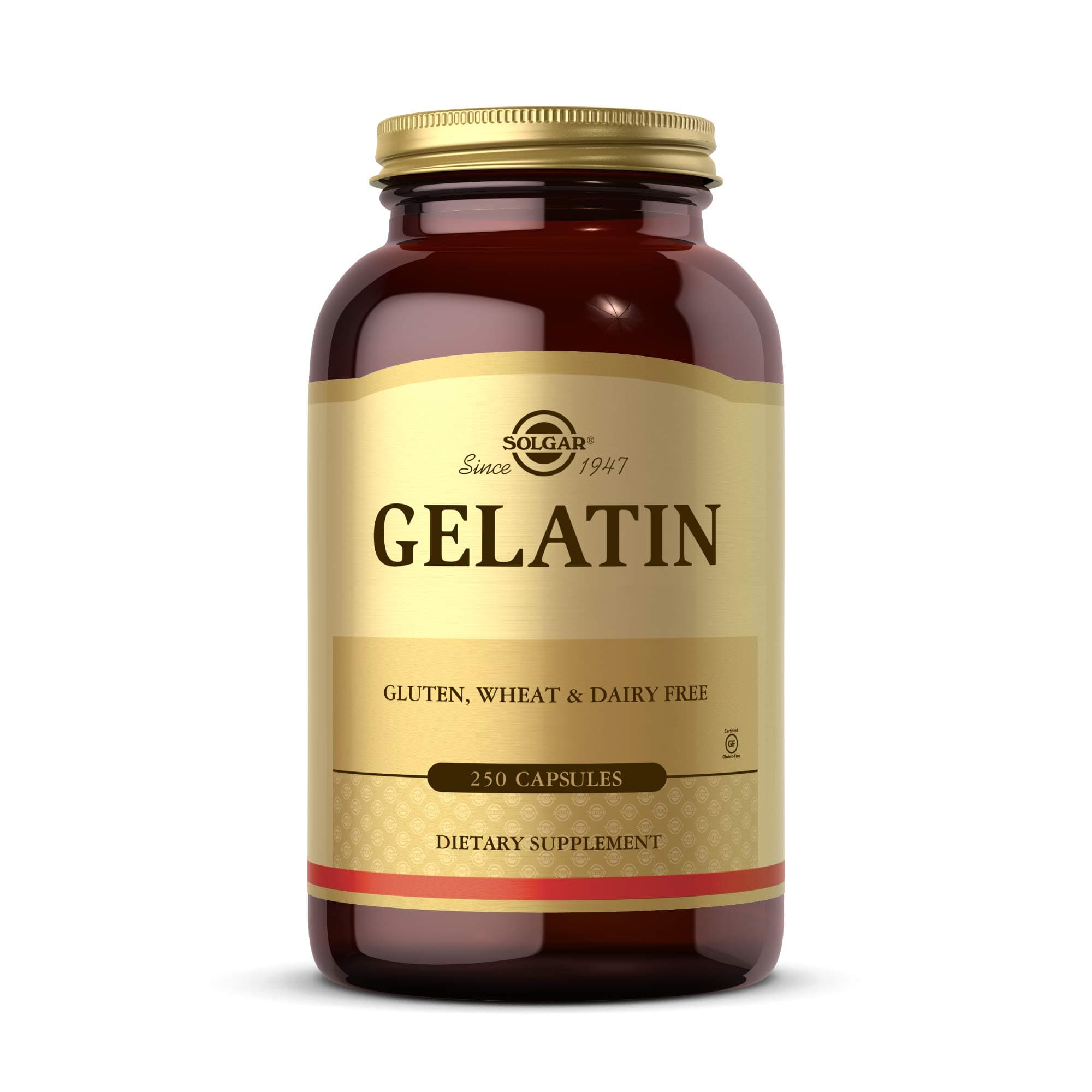 Gelatin Capsules with Calcium Carbonate, 250 Count
