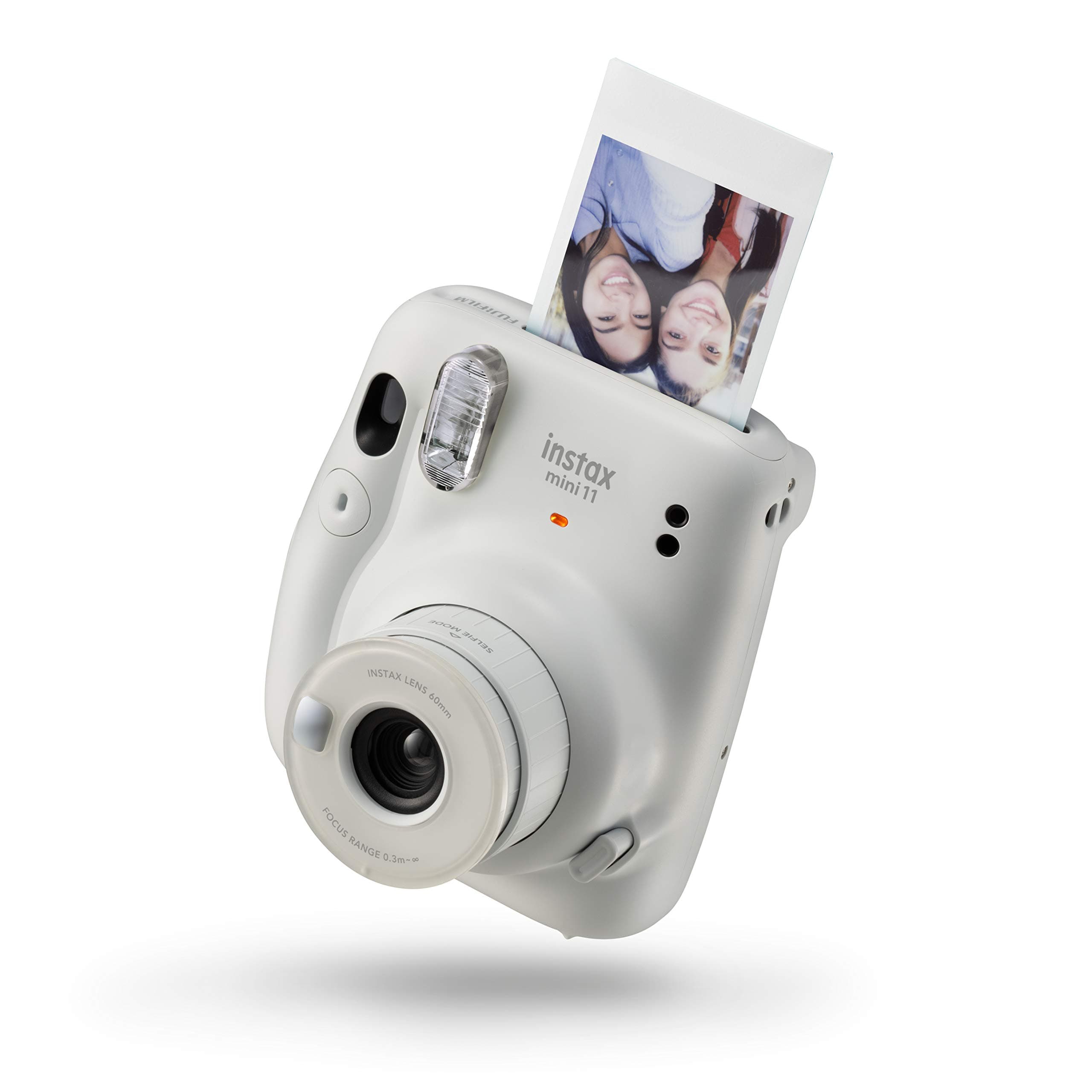 mini 11 instant film camera, auto exposure and Built-in selfie lens, Ice White