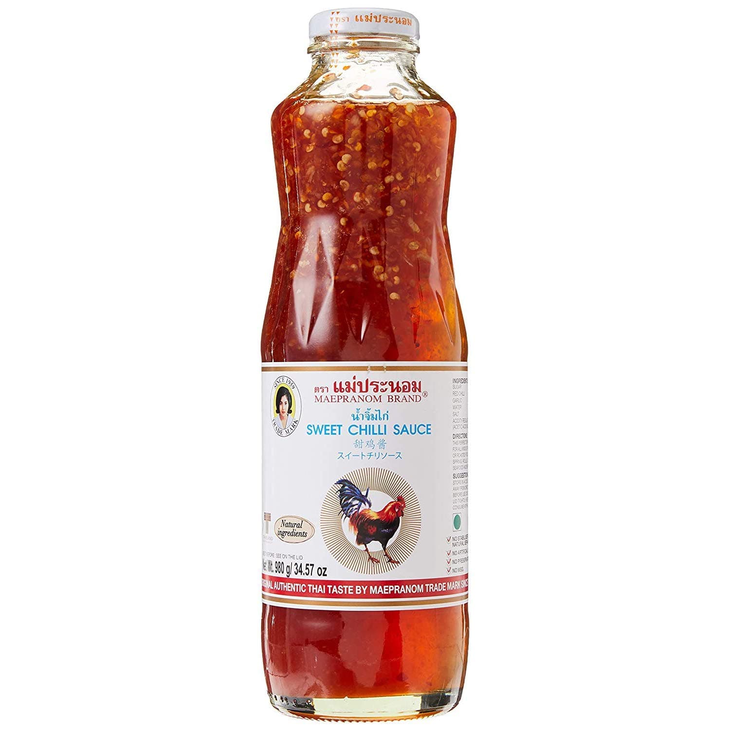 Maepranom Sweet Chilli Sauce Bottle, 980 Gram