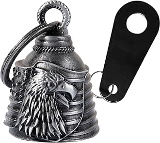 Dream Apparel Motorcycle Bell Guardian Angel Drive Away Gremlin, Biker Bell for Men Women Rider Riding, Good Luck Gift