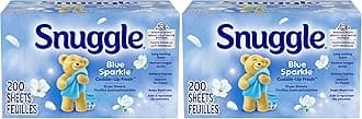 SnuggleFabric Softener Dryer Sheets, Blue Sparkle, 200 Count (Pack of 2)