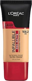L'Oreal Paris Cosmetics Makeup Infallible Pro-Matte Liquid Longwear Foundation, Sand, 1 fl oz