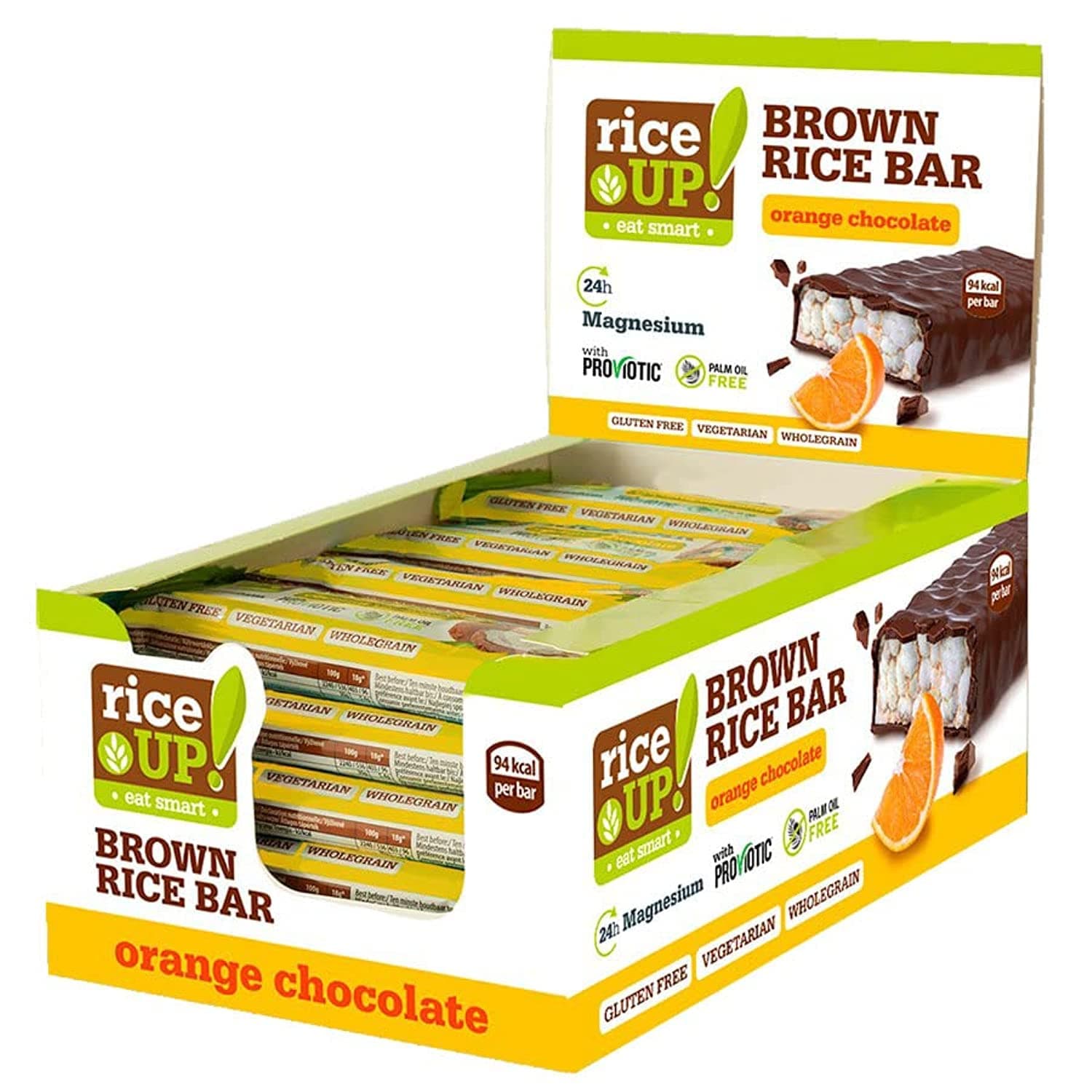 Rice up bar DARK ORANGE CHOCOLATE (20X18G)