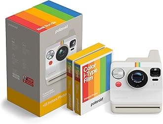 Polaroid - NOW Gen3 - Instant Camera - Camera + Color Film Bundle (16 photos) White (6561)