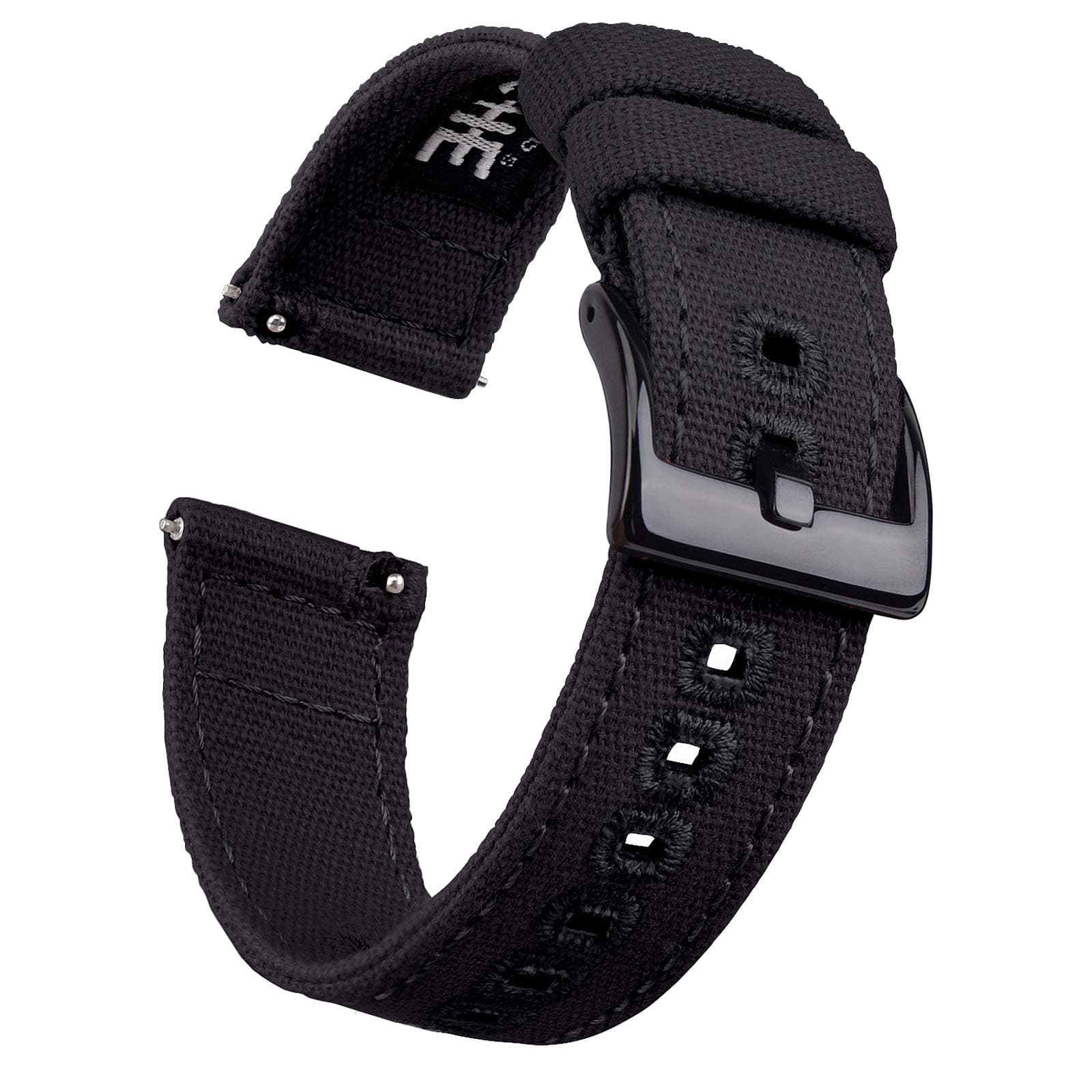 22mm Canvas Watch Band Quick Release Watch Straps for Men