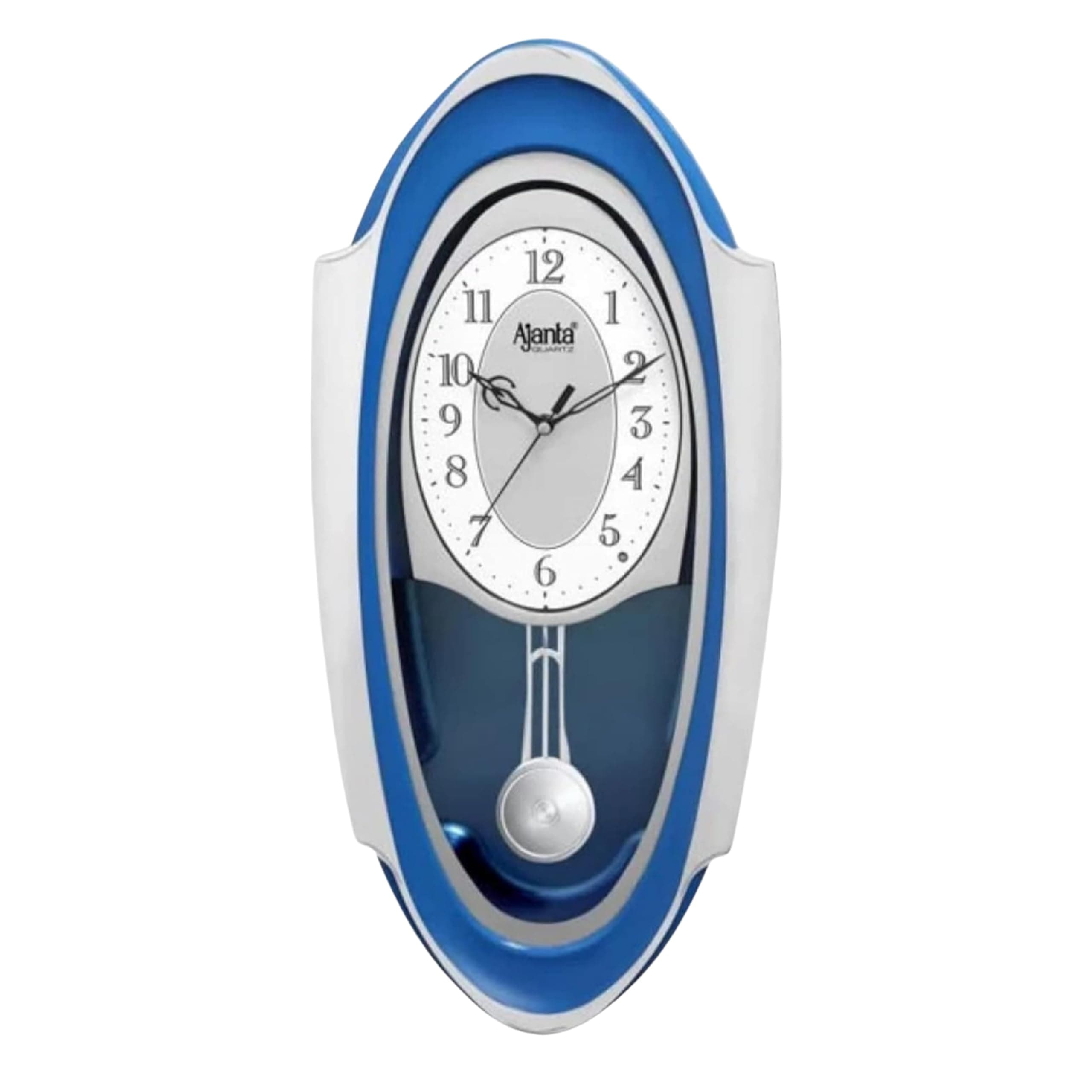 Ajanta Musical and Pendulum Clock (Blue, 1627), 50.7 cm x 24.9 cm x 7.6 cm