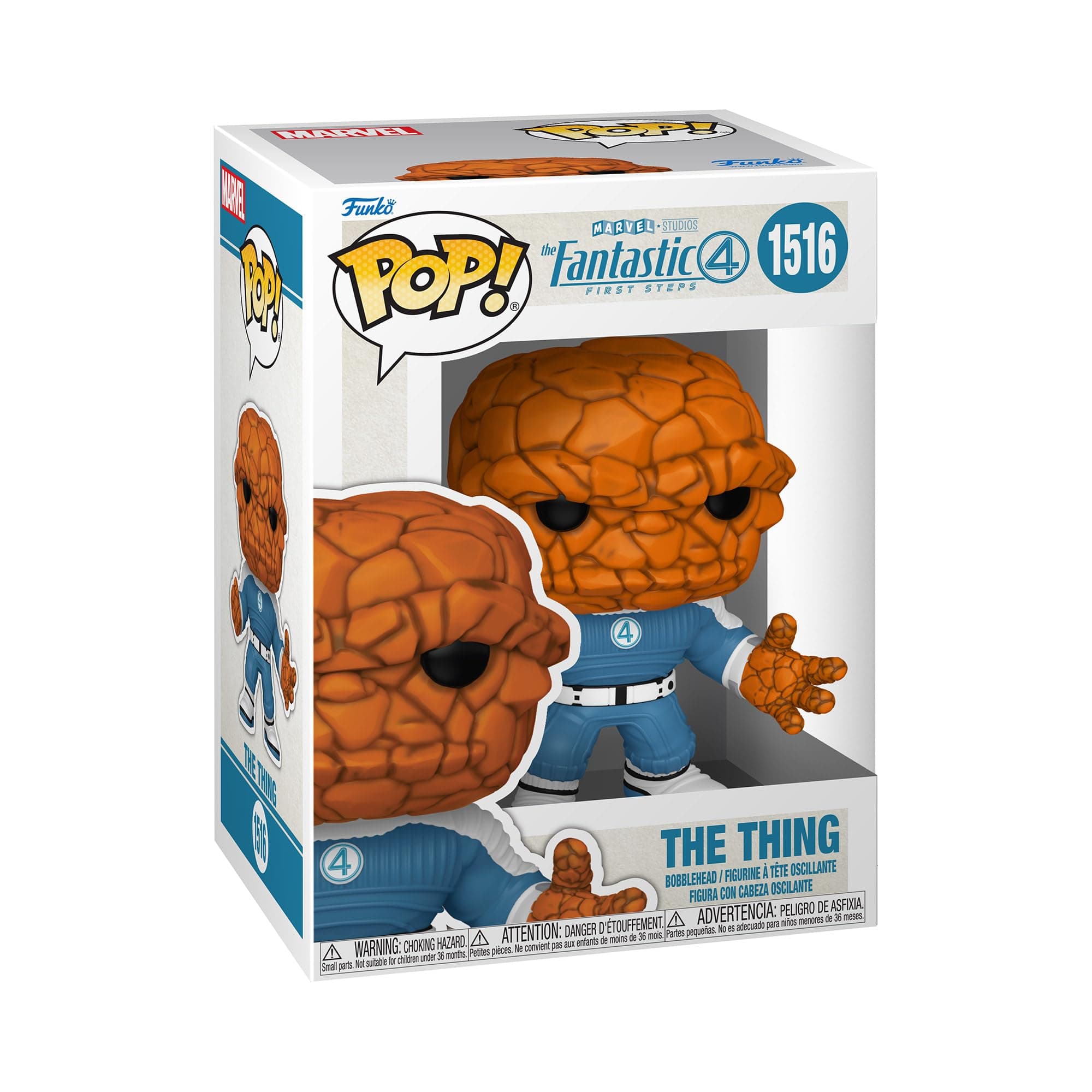 Pop! Marvel: The Fantastic Four: First Steps - The Thing - Fantastic Four (2025) - Collectable Vinyl Figure - Gift Idea - Official Merchandise - Toys for Kids & Adults - Movies Fans
