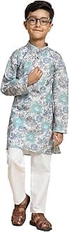 Pro-Ethic Style Developer Boy's Cotton Embellished Kurta Pajama for Baby Kids Ethnic Wear (S-166)