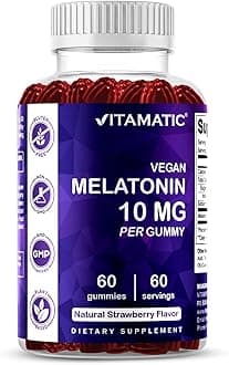 Melatonin 10 mg per Gummy - 60 Servings - 60 Vegetarian Gummies - Non-Habit Forming Supplement