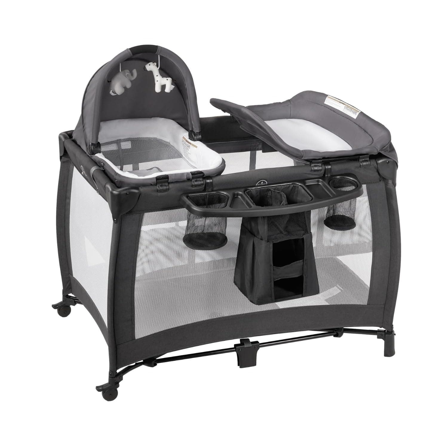 Baby Bed, Foldable Baby Bedside Sleeper & Playard, 5 in 1 Baby Bassinet & Crib, Travel Nursery Center With Toys & Music Box,Baby cot & Playpen Newborn Diaper Changing Table (babybed01)