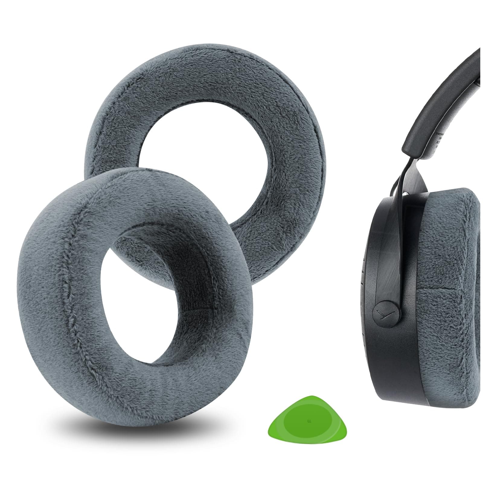 Comfort Extra Thick Velour Replacement Ear Pads for Beyerdynamic DT 700PROX/ 900 PROX Headphones Ear Cushions, Repair Parts (Grey)