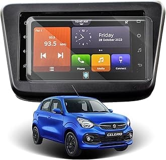 Car Screen Protector for Maruti Suzuki Celerio |2021 - Running| - 7 Inch, Anti-Scratch, Easy Installation, Clear Touchscreen Guard, Infotainment System Protection (Not a Tempered Glass)