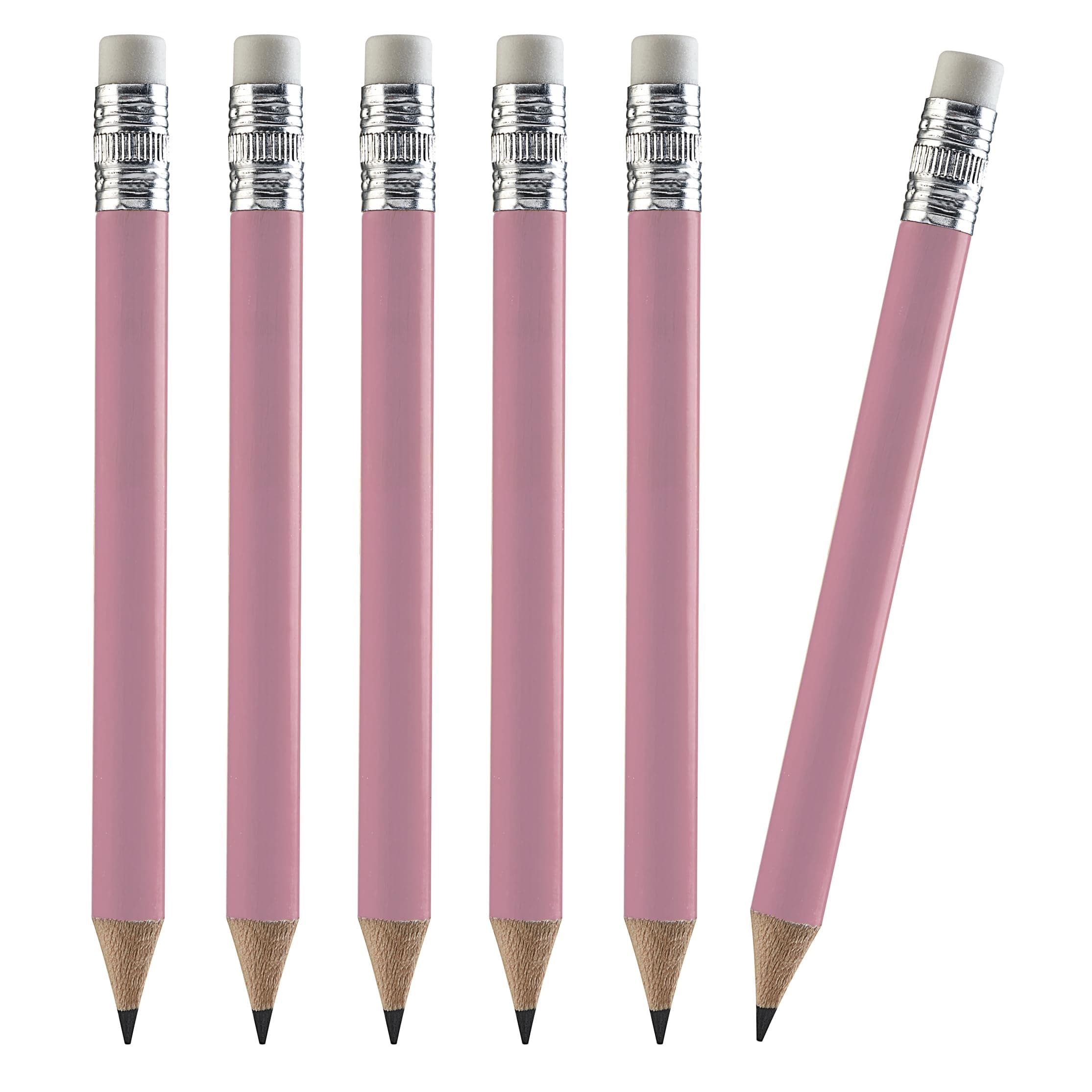 TH Golf 100pcs Premium Golf Pencils, 4 Inch Mini Pencils Half Pencils with Eraser Sharpened Wood Mini Round Pencils for Schools Wedding Toddlers Home Corporate Multiple Colours