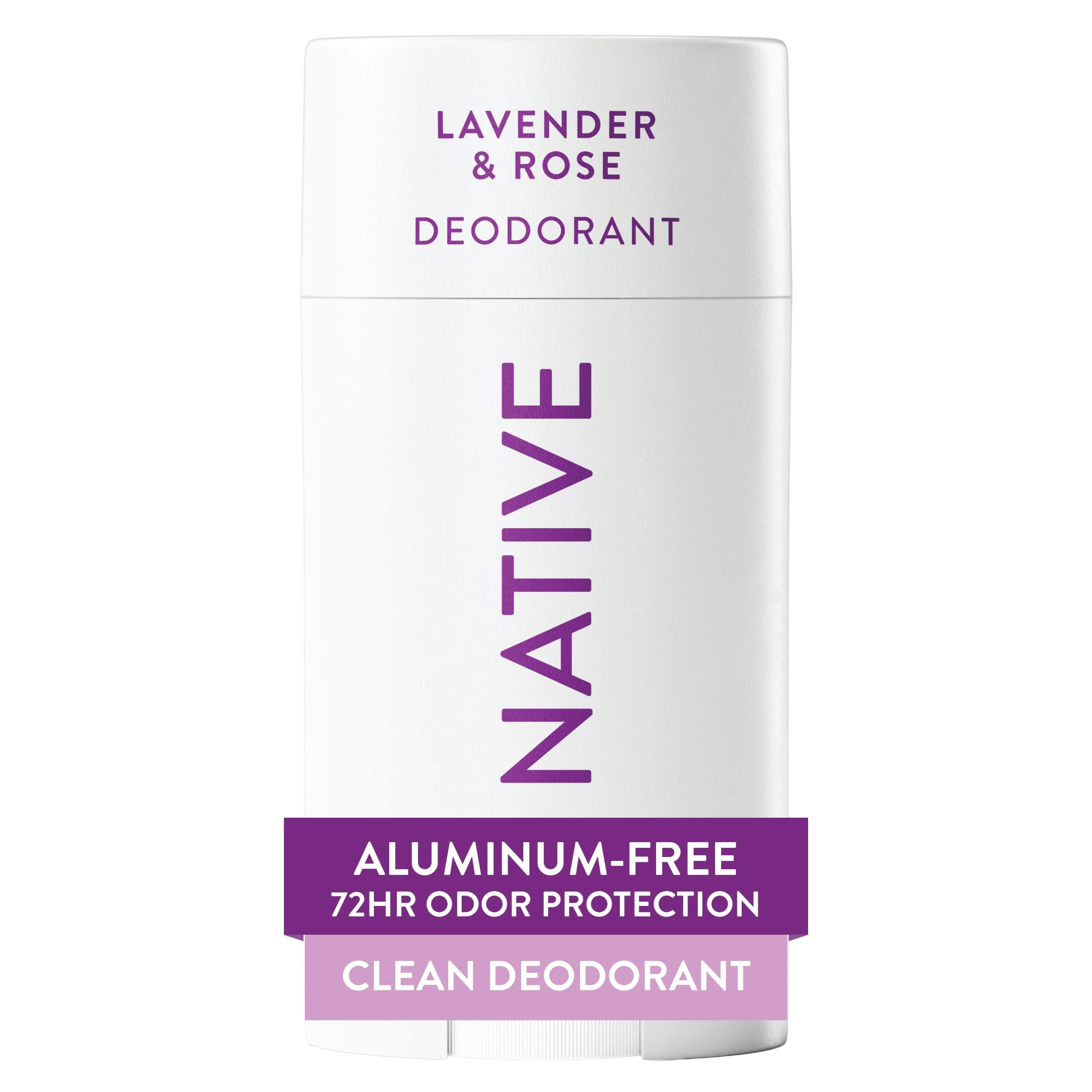 Native Deodorant Contains Naturally Derived Ingredients, 72 Hour Odor Control, Deodorant for Women and Men, Aluminum Free, Lavender & Rose 2.65oz