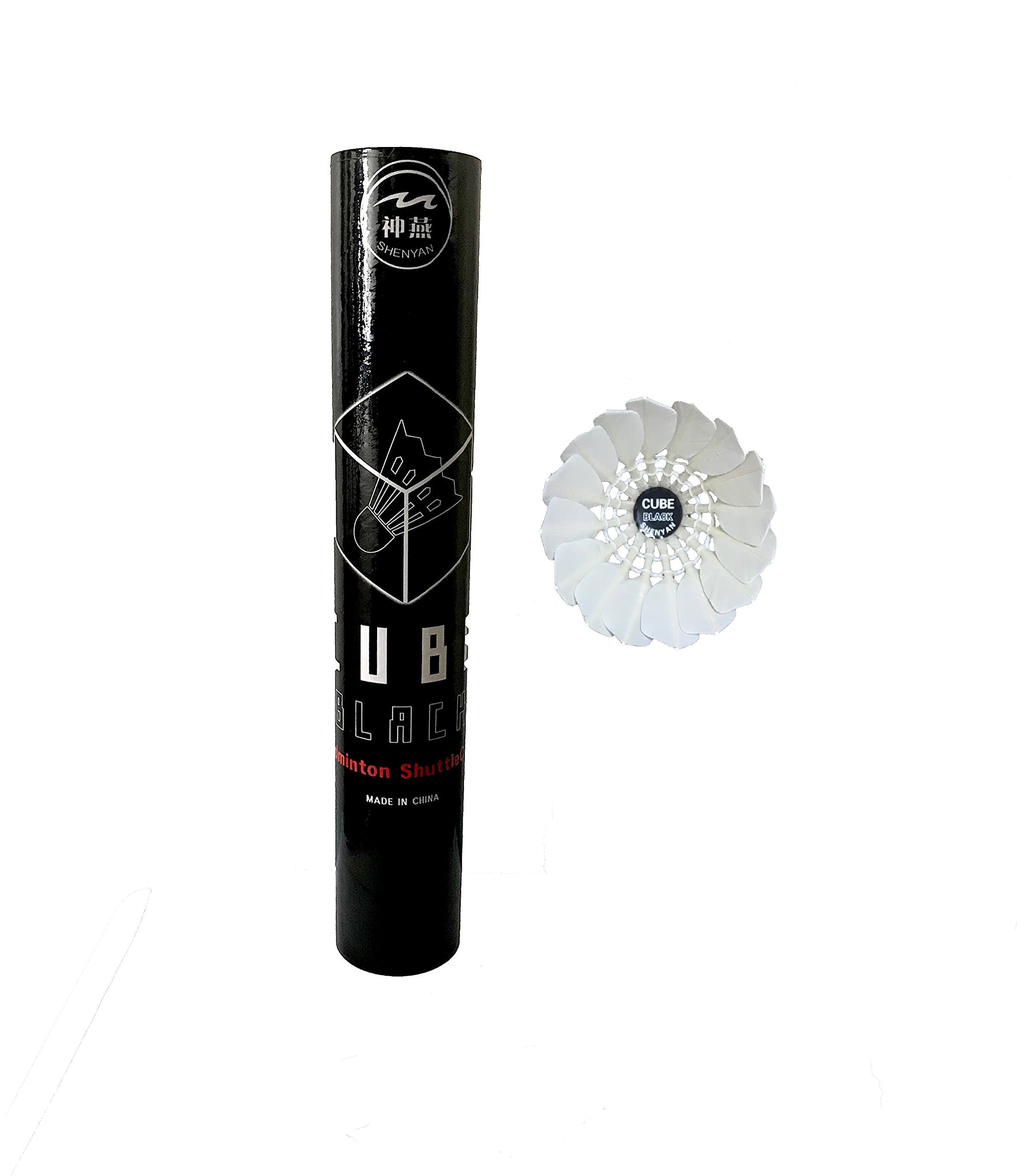 S Plus Shenyan Goose Feather Badminton Shuttlecocks/Birdies Training(Indoor/Outdoor) 1 Dozen