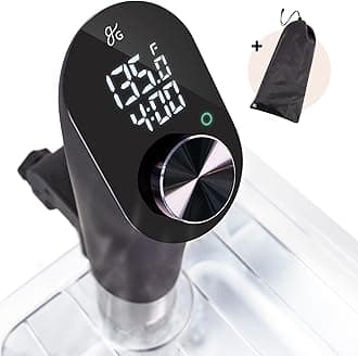 Greater Goods Kitchen Sous Vide - A Powerful Precision Cooking Machine at 1100 Watts; Ultra Quiet Immersion Circulator With a Brushless Motor (Onyx Black)