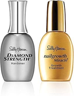 Diamond Strength Instant Nail Hardener and Nailgrowth Miracle Serum, 2 Count Nail Kit