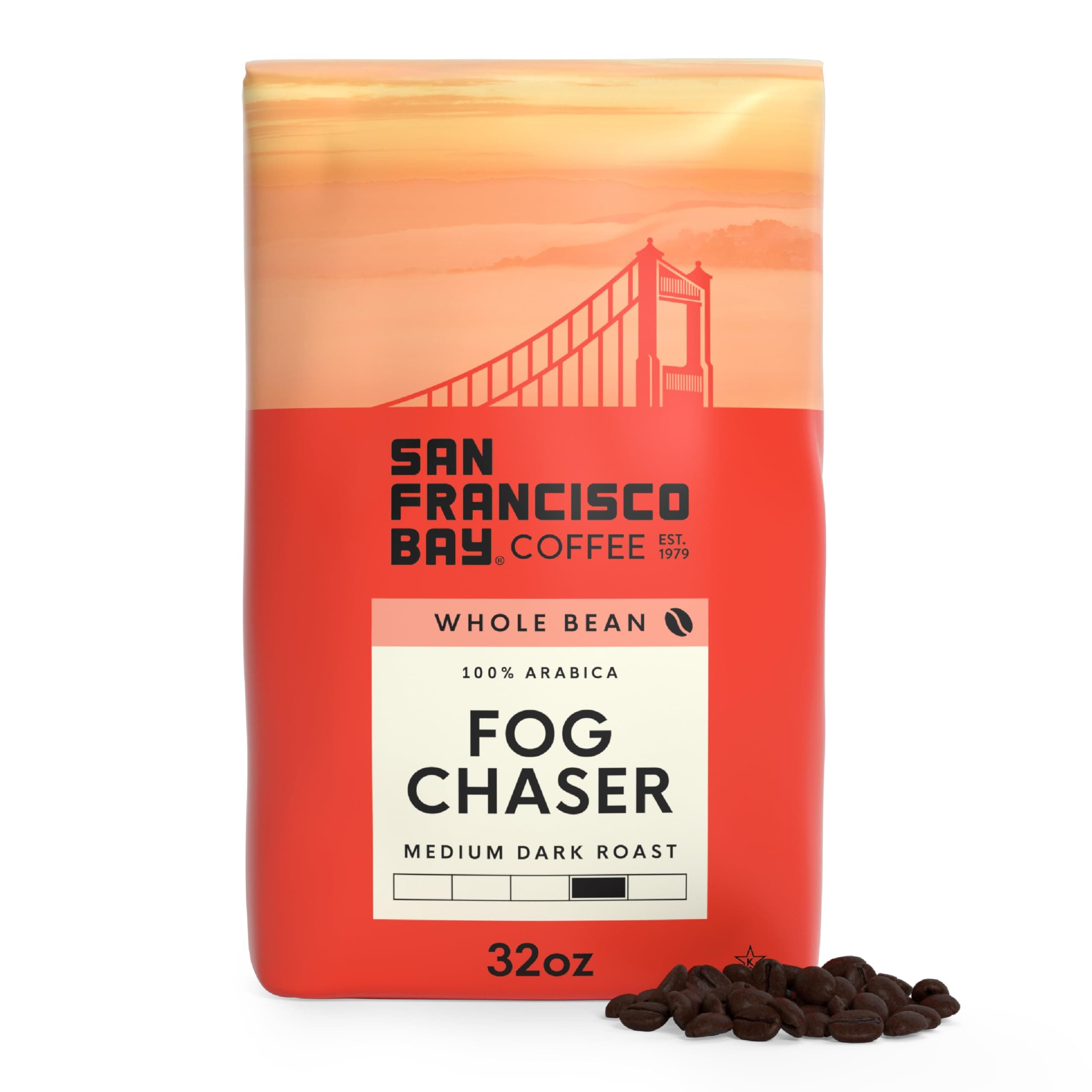 San Franscisco Bay Coffee Fog Chaser Whole Bean, 2-pounds by San Francisco Bay Coffee