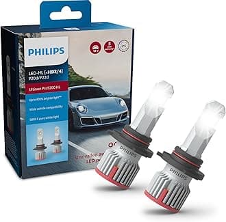 Philips Ultinon Pro9200 LED car headlight bulb (HB3/HB4), +400%, 5.800K, set of 2