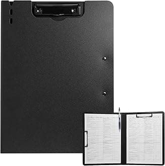 1 Pcs Black Clipboard Folder