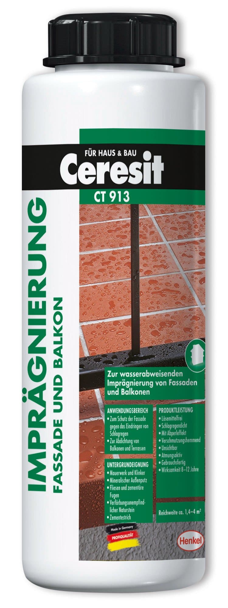 Ceresit Ct 913 Waterproofing Facade and Balcony Plastic Bottle, 1 Litre, C913B