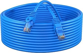 Cables Direct Online Cat5e 100FT Network Ethernet Patch Cable, 350Mhz Internet Wire, Backwards Compatible with Cat5, for PC, Modem, Router, Consoles for Home and Office, Blue