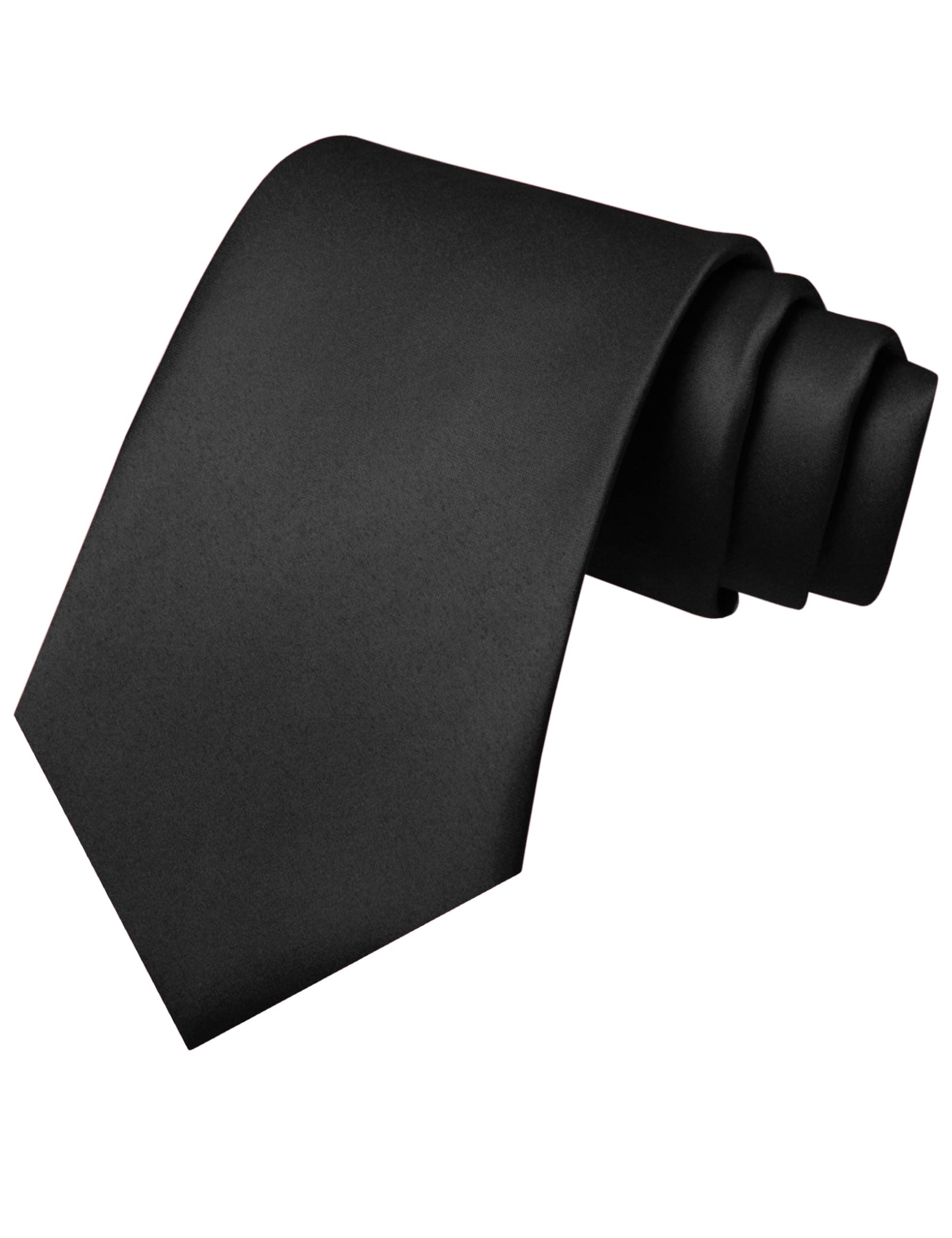 Solid Color Tie Mens Necktie for Business and Wedding